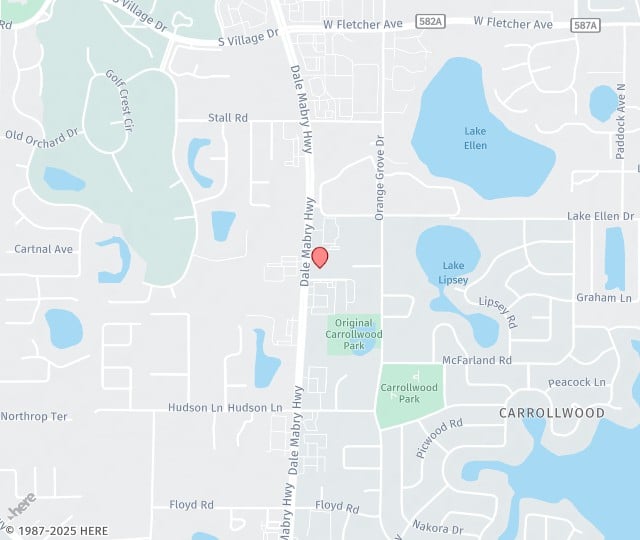 Location Map: 11811 N. Dale Mabry Hwy Tampa, Florida 33618